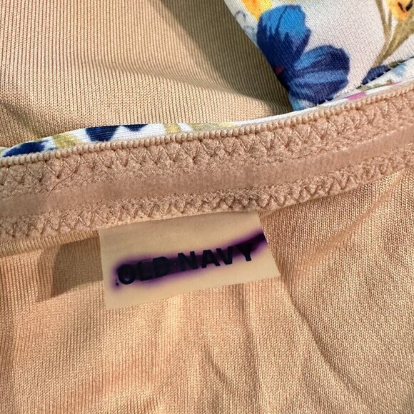 Old Navy Wildflowers Floral Printed Bandeau Swim Top Removable Straps NWOT - Picture 8 of 9